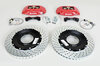Sport Brake System - FRONT - BREMBO GT - 4 Piston - Drilled - 355 x 32 mm - caliper red