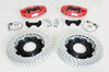 Sport Brake System - FRONT - BREMBO GT - 4 Piston - Drilled - 355 x 32 mm - caliper red
