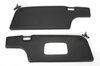 Sun Visor Set 911  1968-89 Coupe - Black - with Brackets - Left Hand Drive - German Aftermarket