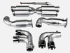 Silencieux sport ''+650ch.'' 997 turbo avec bypass de catas - avec 4 sorties Ø80mm - sans TÜV