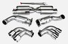 Silencieux sport ''+650ch.'' 997 turbo avec bypass de catas - avec 4 sorties Ø80mm - sans TÜV