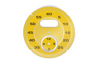 Sport Chrono Instrument Face - Racing Yellow - Diamond Pattern
