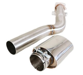 Sport End Muffler 944 Turbo / 944 Turbo S - Stainless Steel - Cargraphic