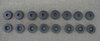 Floor Mat Fastener Set 955 Cayenne  S and Turbo - Black - For Installation of Genuine Carpets