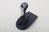 Schaltknopf Leder Sportsilber / Metropolblau