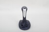 Schaltknopf Leder Sportsilber / Metropolblau
