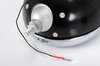 Jeu phares longue-portée Cibié classic Ø180mm (corps noir mat cercle chromé)
