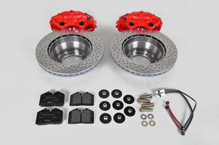 Big Red Brake System  - FRONT - 4 Piston - 300 x 24 mm - (Script White)