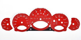 Fonds compteurs argent rouge 997-2 Turbo PDK Km/h