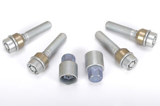 Felgenschlossatz - Silber - für 23mm Distanzen - 986/987/996/997