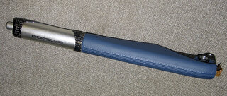 Handbrake Leather Midnight Blue Carbon/Aluminum