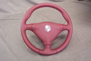 Sportlenkrad 3Sp.Leder  Kastanienbraun mit AB