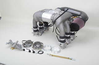 RSR Style Individual Throttle Body Kit 964 / 993 - Magnesium - for Mass Air Flow Sensor - Street