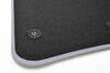 Genuine Floor Mat Set 955 Cayenne - Steel Grey - Velour - With Logo - Left Hand Drive