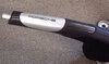 Hand brake lever leather black Alu-Carbon