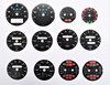 FVD Brombacher Instrument Face Set 964 / 965 3.3L / 993 - Black - Rest of World (RoW) Design