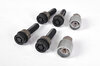 Felgenschlossatz - Schwarz - für 15mm VA + 15mm HA Distanzen