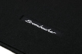 Floor Mat Set 964 / 993 - Left Hand Drive (LHD) - Anthracite Velour - Black Edging - Brombacher Logo