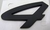 Schriftzug "4" schwarz