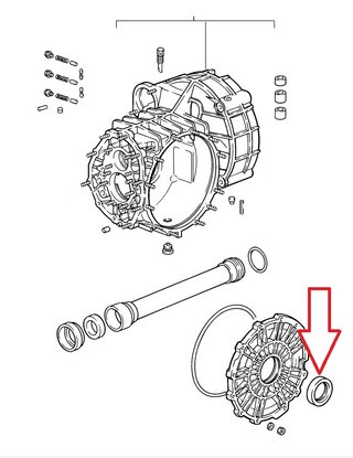 Differential Output Shaft Seal - 45 x 68 x 10 mm