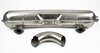 Muffler 911  1975-89 - Sport - Stainless Steel - 2 in x 1 out - Weld On Ø 84 mm (3.3") Tip