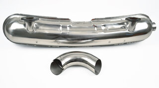 Muffler 911  1975-89 - Sport - Stainless Steel - 2 in x 1 out - Weld On Ø 84 mm (3.3") Tip