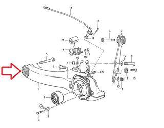 Rear Trailing Arm Bushing Kit 964/ 965 - Clubsport