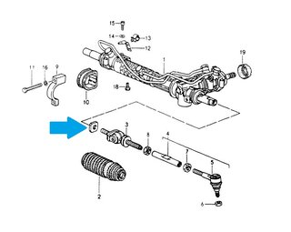 Steering Angle Spacer - Front - For Steering Clearance on 17" and 18" Wheels