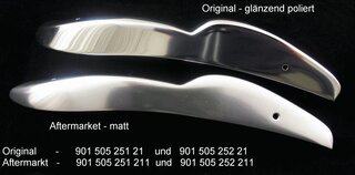 Platte für Stossfänger 911 hinten rechts