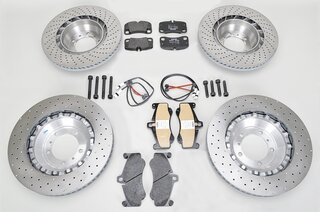 PCCB -> Steel Brake Kit 997.1 GT2 / 997.1 GT3 / 997.1 GT3 RS - 380 mm / 350 mm - OE Pads