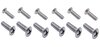 Jeu de 12 vis à tête noyée chromée pour armature de siège - 356/911 -73/912