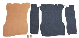 Trunk liner 911 (1968-72) - Boucle black - for 62-liter fuel tank