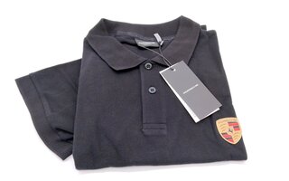 Polo Shirt Herren schwarz Gr. XXL mit Wappen