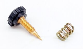 Adjusting screw with spring 356 B/ C/ 912 for carburetor idle speed, for Solex 40 PII-4 and 44 PII-4