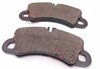 Brake pads set for 18" brake, black/ green caliper