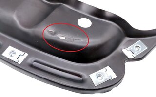 Fender Joining Plate 911 / 930  1966-89 - Left - Prime Coated