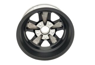 Fuchs Replica Wheel - 7 x 15 ET 23.3 - RSR Look - Satin Black Inset + Polished Spokes  - With TÜV