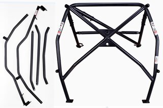 Roll Cage steel 997 GT3 / GT2 - Steel - Bolt In - X-Diagonal + Harness Bar + Side protection
