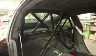 Arceau acier clubsport 992 sans TO avec croix + diagonale V+montant C + barre harnais