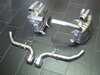 Klappen-Schalldämpfer "Brombacher" 997.1, 2 x Endrohr Mitte