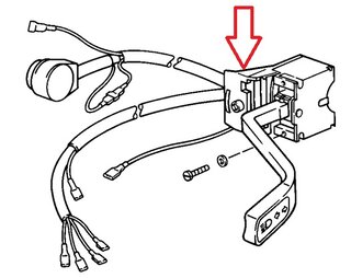 Turn Signal / Dimmer Switch 911 / 930  1976-89 - Left Side of Column