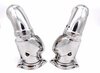 Heizklappen-Satz (L+R) - Edelstahl  - 911/930 87-89 - M424 automatische Heizung
