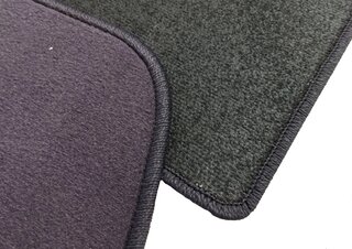 Floor Mat Set 911 / 930 - Jakarta - Metro Blue Edging -  Metro Blue Stitching - Includes Fastener
