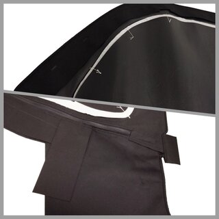Verdeckbezug Cabrio 911 83-85, Komplett 2-teil. schwarz, incl. PVC-Heckscheibe trapezförmig