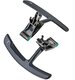 Shift paddle set for PDK sports steering wheel carbon black, high-gloss finish - Panamera 971.1