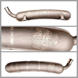 Schalldämpfer Stahl 911 8/73-7/75 2x Ein. 1x Ausgang Ø 60mm