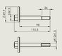 Exzenterschraube für Querträger HA - 928 86-95 (M12x1,5)
