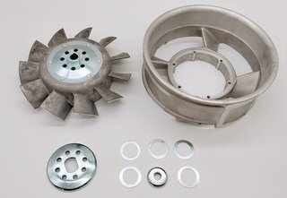 Aluminum Fan Housing with Alternator Mount, 250 mm - Porsche 911 2.0 / 912
