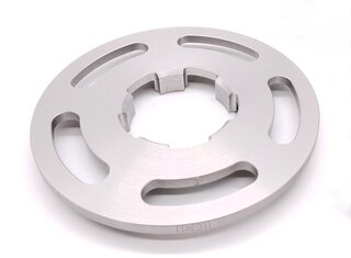 Wheel Spacer rear - 7mm - Hub Centric - Anodized with Bolts - Silver - Sold Individually