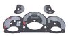 Fonds compteurs argent 997-2 Turbo PDK Km/h